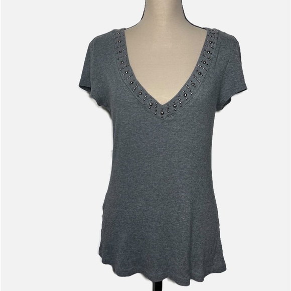 EXPRESS DEEP V TEE size L Juniors - Picture 1 of 7
